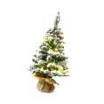 thumbnail image 4 of Pequeño mini de Navidad de mesa, de Navidad con luces, de Navidad con piña para decoración de repisa de fiesta y ventana de festival Luz cálida de 60 cm, 4 of 9