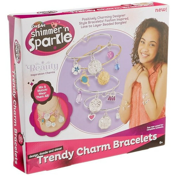 Shimmer and Sparkle Trendy Charm Bracelets Music, Friendship Freespirit
