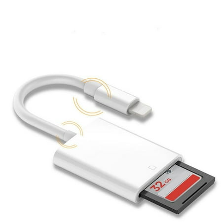 Marainbow cable to SD Card Camera Reader, Micro SD Adapter for i Products Camera Card Viewer Reader, No App Required Plug and (Best Image Viewer App)