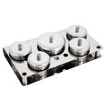 thumbnail image 1 of Stainless Steel Cans,5pcs Stainless Steel Nail Manicure Tools Storage Box Exquisite Design, 1 of 8