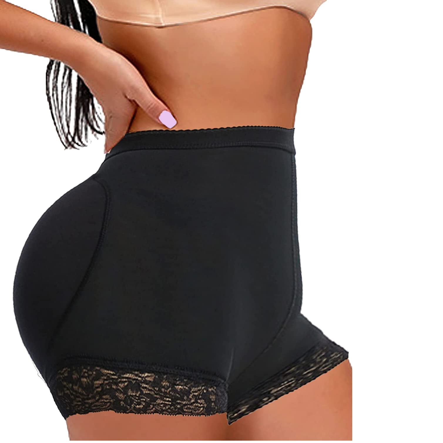 Lelinta Women Lace Padded Seamless Butt Hip Enhancer Shaper Panties Underwear