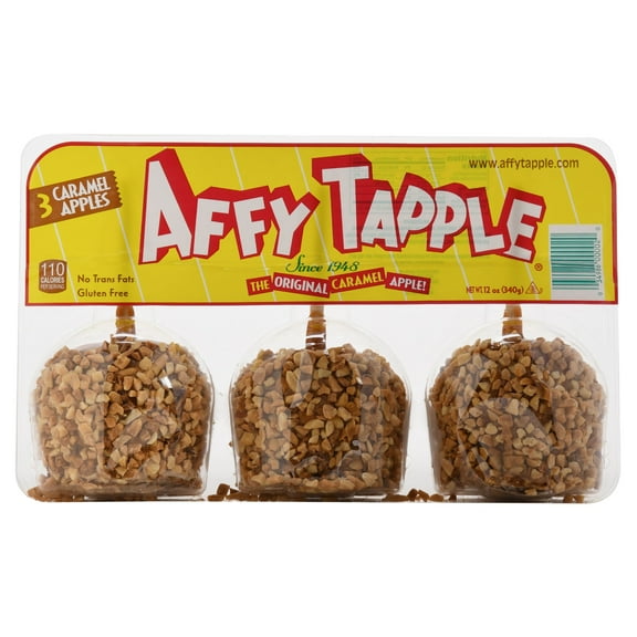 Fresh Caramel Apples with Nuts, 3 Pack