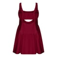 thumbnail image 3 of Women Tennis Dress with Built in Shorts and Bra,Sleeveless Casual Summer Backless Golf Dress,Workout Athletic Dress, 3 of 5