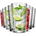 thumbnail image 3 of POPLASS Biscayne 24-Piece Family Drinking Glasses Set - Drinking Glassware Set with Highball Cooler, DOF (Double Old Fashioned), Juice Glasses and Shot Glasses - 6 Each, 3 of 10
