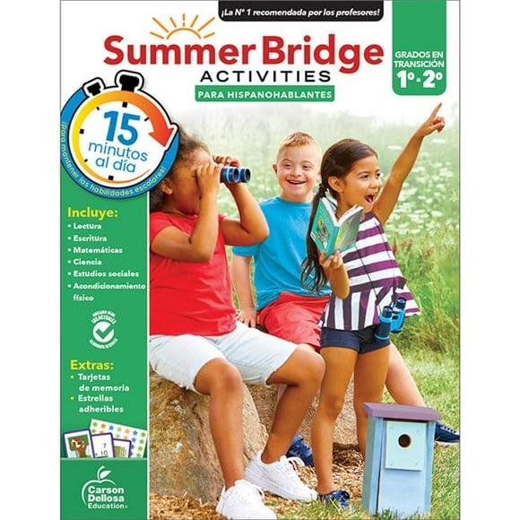 Carson Dellosa Education CD-705434 Summer Bridge Activities Spanish, Multi Color - Grade 1-2