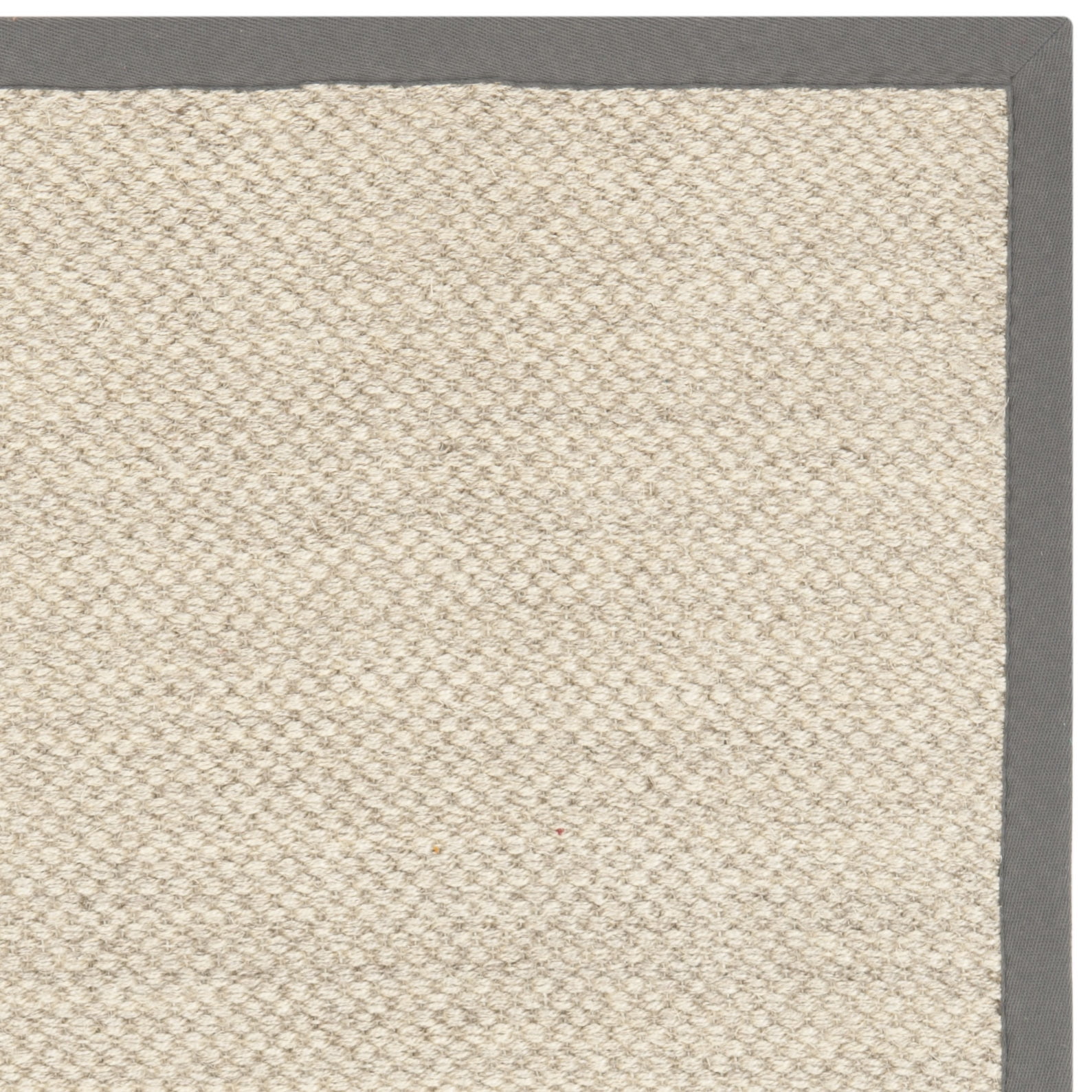 SAFAVIEH Natural Fiber Juniper Border Sisal Area Rug, Marble/Grey, 9' x 9' Square