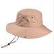thumbnail image 1 of Sombrero de pescador de primavera y verano para hombre, de color liso, de ala ancha, plegable, para pesca, montañismo y exteriores, 1 of 6