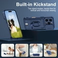 thumbnail image 2 of Hootek Designed for iPhone 16Pro Case, Liquid Silicone, Multi-Functional Card Pocket with Lanyard Strap, Adjustable Rope, Shockproof All-Round Protection, TPU Soft Phone Case for iPhone 16Pro, Blue, 2 of 7