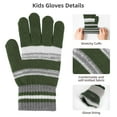 thumbnail image 5 of BESSTEVEN Kids Winter Hat Gloves Scarf Set: Girls Boys Beanie Hats Gloves Knit Set with Thick Warm Fleece Lined For Ages 6-10 Children, 5 of 6