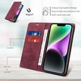 thumbnail image 6 of ELEHOLD for Samsung Galaxy A22 5G Wallet Case with RFID Blocking, PU Leather Flip Folio Card Holders RFID Blocking Kickstand Shockproof TPU Inner Shell Phone Cover for Women Men, red, 6 of 8