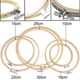 thumbnail image 4 of Aros de bordado artesanales, aros de punto de cruz circulares con superficie lisa y tornillos de acero inoxidable, bambú, varios tamaños para amantes del bordado (6 piezas), 4 of 8