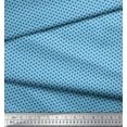thumbnail image 4 of Soimoi Blue Heavy Canvas Fabric Dot Ikat Print Sewing Fabric Yard 58 Inch Wide, 4 of 4