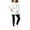 White, variant on Xijirk Girls Outfits Loungewear Set Cute Printed Crew Neck Long Sleeve Hoodie with Leggings Cozy Two Piece Outfit for Indoor Play Relaxation and Casual Wear,White,7-8 Years