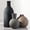 Multicolor - Larger, variant on Brown Ceramic 3-Piece Vase Set For Home Floral Decor
