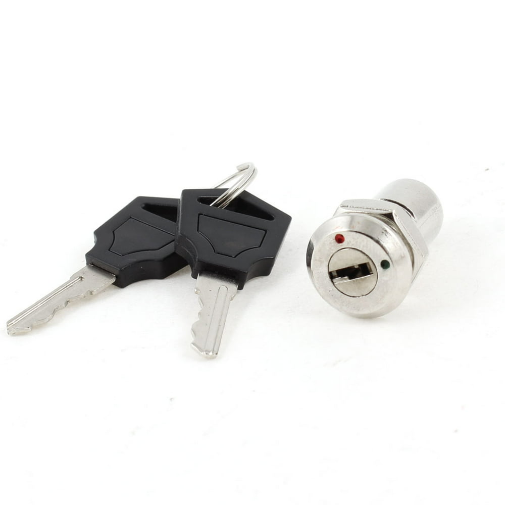 250V 2A 2 Terminal On Off Tubular Key Lock Switch