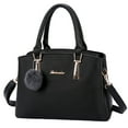 thumbnail image 3 of Fashion Women Solid Color Hairball Crossbody Bag Shoulder Bag Hand Bag Tote, 3 of 3