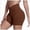1-Brown, variant on HCNTES Women's Workout Biker Shorts High Waisted Tummy Control Spandex Booty Shorts for Volleyball Gym Yoga Dance (1-Mint Green,XL)