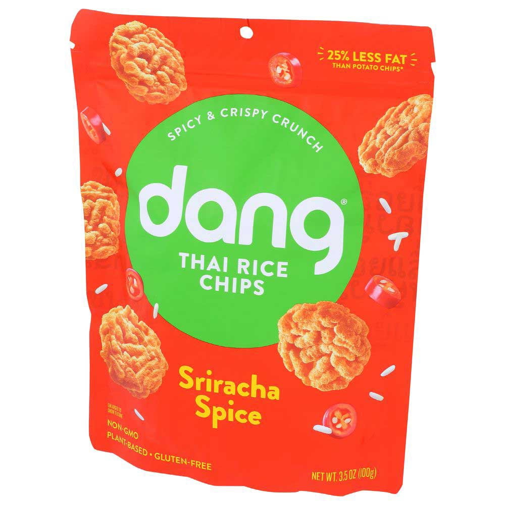 Dang Sriracha Spice Sticky Thai Rice Chips, 3.50 Ounce -- 12 per Case.