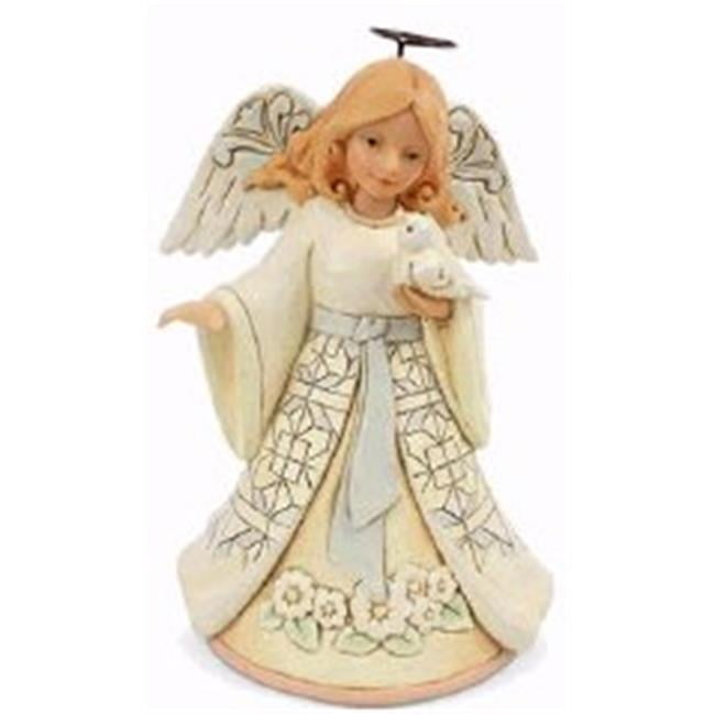 Enesco 159230 Woodland Angel with Bird Jim Shore & Heartwood Creek Figurine - Dec