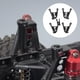 thumbnail image 1 of Torres de Amortiguadores de Choque RC, CNC Mecanizado 4pcs Black Portable RC Accesorio Exquisito para SCX10 II 90046 90047 1/10 RC CASTADOR, 1 of 7