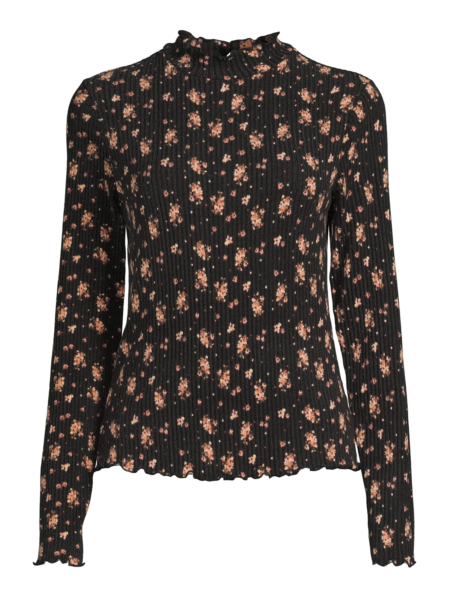 Self Esteem Juniors Mock Neck Ribbed Top