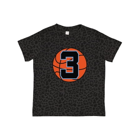 

Inktastic Basketball 3rd Birthday 3 Year Old Gift Toddler Boy Girl T-Shirt