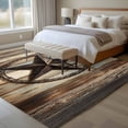 thumbnail image 5 of Country Star Washable Area Rug 5 x 7 ft Farmhouse Star Brown Beige Wood Grain, Soft Non Slip Rugs Stain Repellent Indoor Felt Carpet for Living Dining Room Bedroom Home Office, 5 of 9