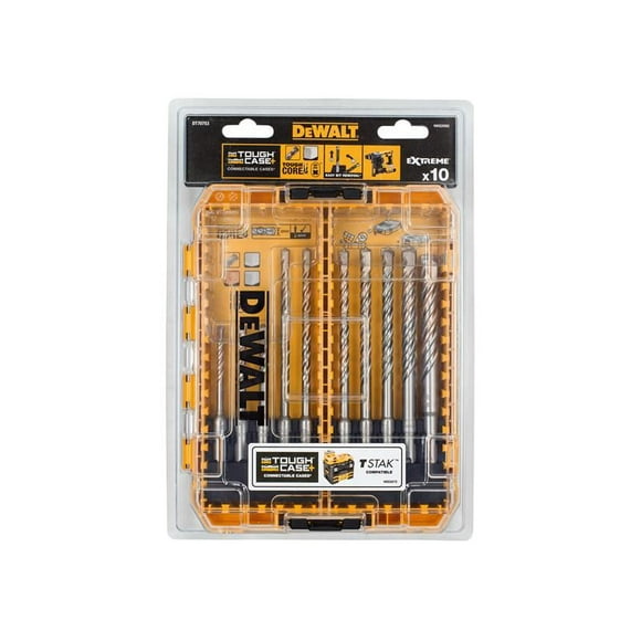 DEWALT - SDS Plus Extreme 2® Drill Bit Set, 10 Piece