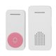 thumbnail image 2 of Timbre inalámbrico Volumen de 5 niveles 200 metros Kit de timbre inalámbrico para el hogar de largo alcance Enchufe estadounidense AC100‑240V Rosa, 2 of 14