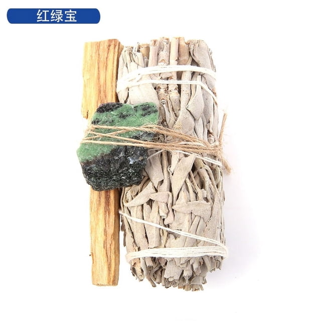 Xiao Hua Barras de incienso con cristales curativos: limpieza energética natural para el hogar, set de limpieza espiritual H