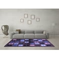 thumbnail image 3 of Ahgly Company Indoor Rectangle Abstract Blue Contemporary Area Rugs, 8' x 10', 3 of 4