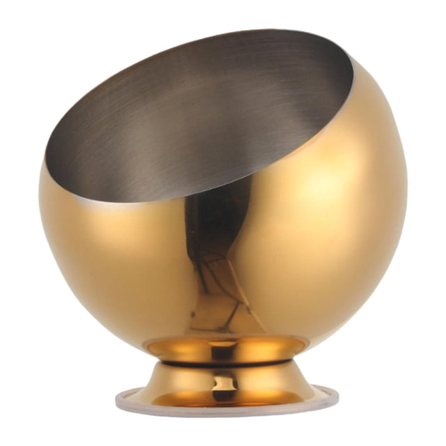 DOLITY Stainless Steel Spherical Sugar Bowl Flatware for Hotel Restaurant Cafeteria