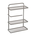 thumbnail image 2 of Honey-Can-Do Steel Over-the-Door or Mounted 3-Tier Spice Rack Cabinet Organizer with Paper Towel Holder, Gray, 2 of 9