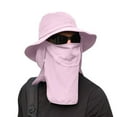 thumbnail image 2 of LRen Stylish Summer Sun Hat for Women Wide Brim Outdoor Ponytail Bucket Cap Ideal Beach Fishing Hiking Activities Pink, 2 of 5