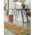 thumbnail image 3 of Rugs.com Haerfest Collection Rug – 8 Ft Runner Green Low Rug Perfect For Hallways, Entryways, 3 of 6