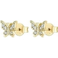 thumbnail image 5 of PAVOI 14K Yellow Gold Plated 925 Sterling Silver Post Butterfly Earrings | Womens Butterfly Earrings | Gold Plated for Women Earrings, 5 of 6