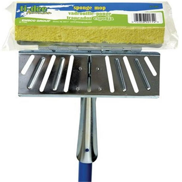 EMSCO 173A6 ZincPlated Metal Sponge Mop with Wooden Handle Walmart