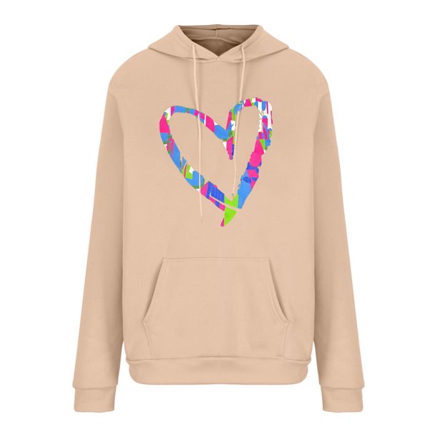 Ichuanyi liquidación para mujer cuello de manga larga con capucha impresión casualidad blusa blusa tops tops ICHUANYI WER202308215902