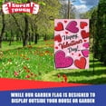 thumbnail image 7 of Super Tough Garden Flag 12 x 18 Inch - Valentine Hearts | Durable Oxford Polyester | Vivid Colors | Single-Sided Design | Fade-Resistant | Perfect for Outdoor & Indoor Display | Holiday Decor, 7 of 7