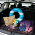 thumbnail image 2 of Binienty Halloween Black Cat Purple Print Car Trunk Mat, 29" x 39" Universal Size Anti-Skid Backing Rear Cargo Liner, Spooky Stylish Vehicle Interior Accessory Fits for Most Sedan, 2 of 7