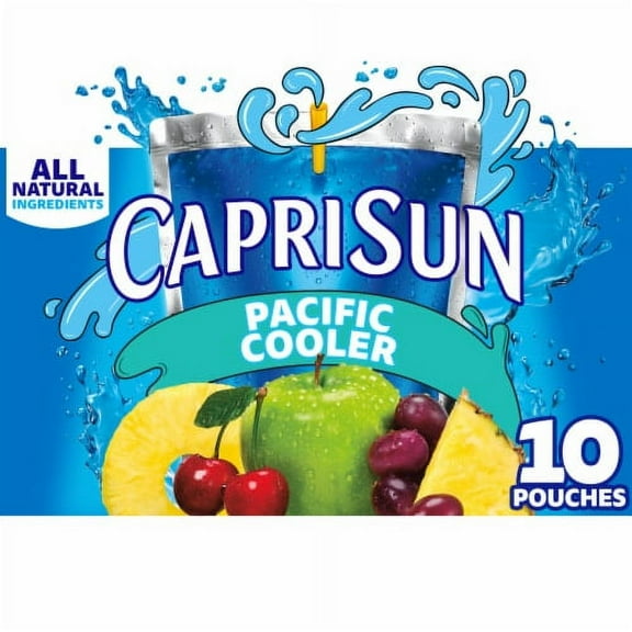 Pack of 2 - Capri Sun Pacific Cooler Mixed Fruit Juice Box Pouches 10 ct