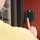 thumbnail image 4 of Cerradura de seguridad Yale con cerrojo, cerradura de puerta de entrada no conectada sin llave de níquel satinado con teclado digital y pantalla táctil para entrada de código, ‎YRD256-NR-619, 4 of 4