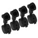thumbnail image 4 of 4pcs Swivel Caster Wheels Replacement Furniture Casters Black Locking Casters For Baby Stroller Plastic Swivel Wheels For Furniture Office Chair Table, 4 of 4