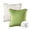Green & Off White, variant on Phantoscope Christmas holiday Decorative Throw Pillow Set, Pom Pom Velvet Series Covers with inserts, 18" x 18", Red and Green, 2 Pack