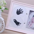 thumbnail image 2 of Baby Hand and Footprint Kit – Handprint Picture Frame for Newborns – Best New Mom and Shower Gift – Foot Impression Photo Keepsake for Girls & Boys – (Light Pink), 2 of 2