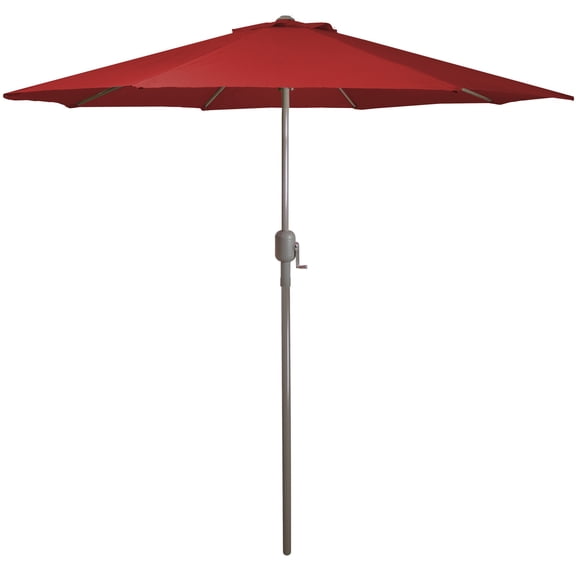 Northlight 8.5' Outdoor Patio Market Umbrella with Hand Crank - Red