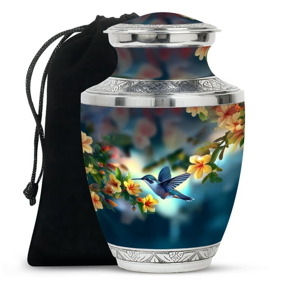 Humming Bird Urn, Urn for Ashes Adult Male, Funeral Urns for Ashes, Cremation Urns for Human Ashes, Urns for Human Ashes Adult Female, Large Urns for Human Ashes Adult(Size - 10inch)