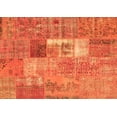 thumbnail image 1 of Ahgly Company Indoor Rectangle Patchwork Orange Transitional Area Rugs, 3' x 5', 1 of 1