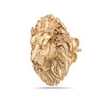 thumbnail image 2 of Jewelry Fiesta Designer Metal Fashion Gold Lion Head Stud Earring for Women Gift, 2 of 2