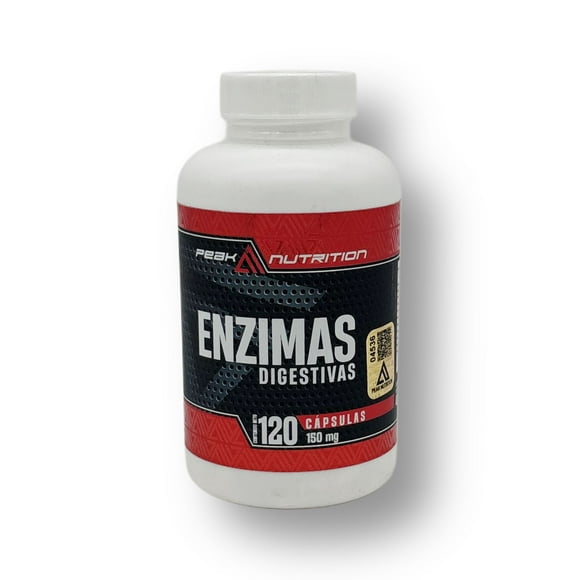 Enzimas Digestivas Naturales Peak Nutrition | 120 Cápsulas de 150 mg | Apoyo al Sistema Digestivo*